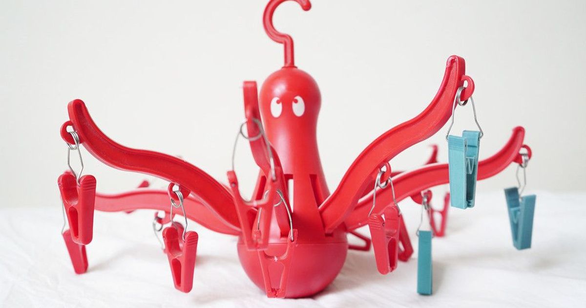 Ikea Clothespin Pressa Octopus / Pince À Linge Pour La Pieuvre por Gregoire | Descargar modelo STL | Printables.com