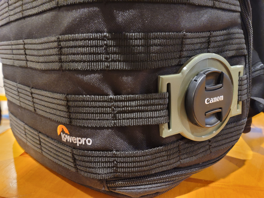 MOLLE Compatible Multi-Size Lens Cap Holder, 49/52/72mm
