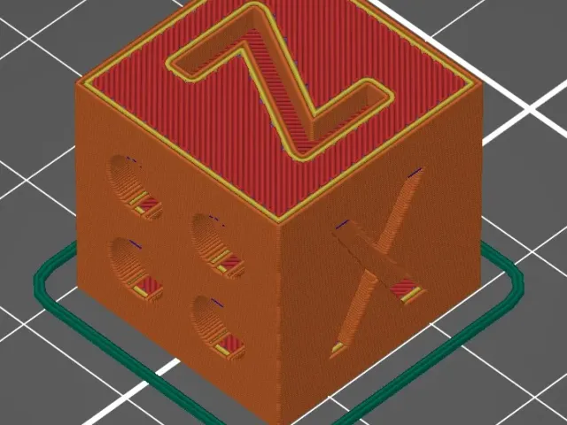 20mm Calibration XYZ Cube Dice - XZY456