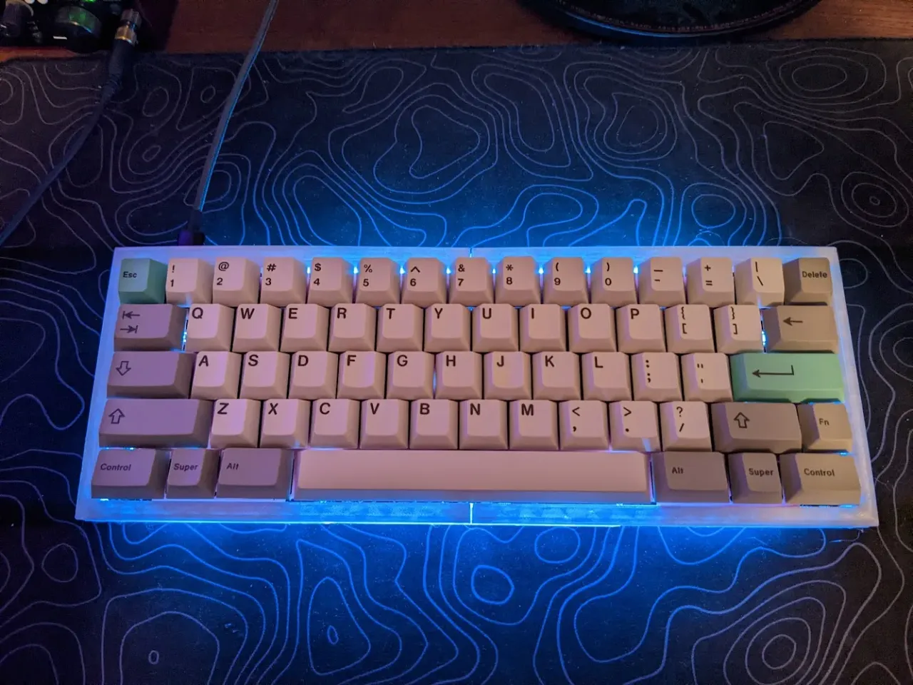 キーボード PLA60 Gasket Mount 60% Hotswap Keyboard PLA60 Gasket Mount 60% Hotswap Keyboard Kit — RNDKBD