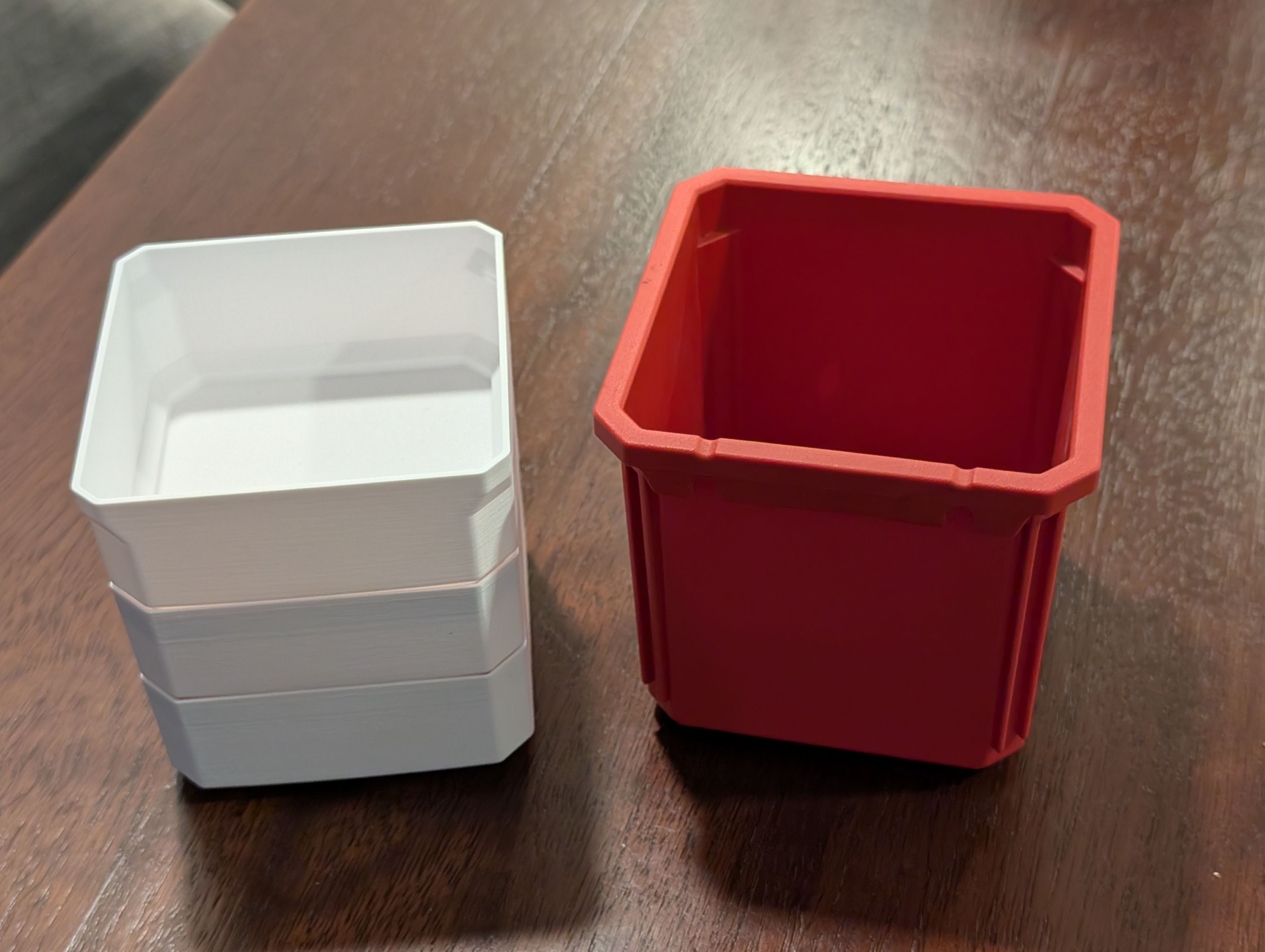 Packout Medium organizer triple stack bins, minimalist version
