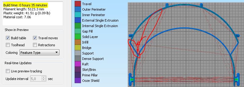 RC3 both parts - faster print, less stringing