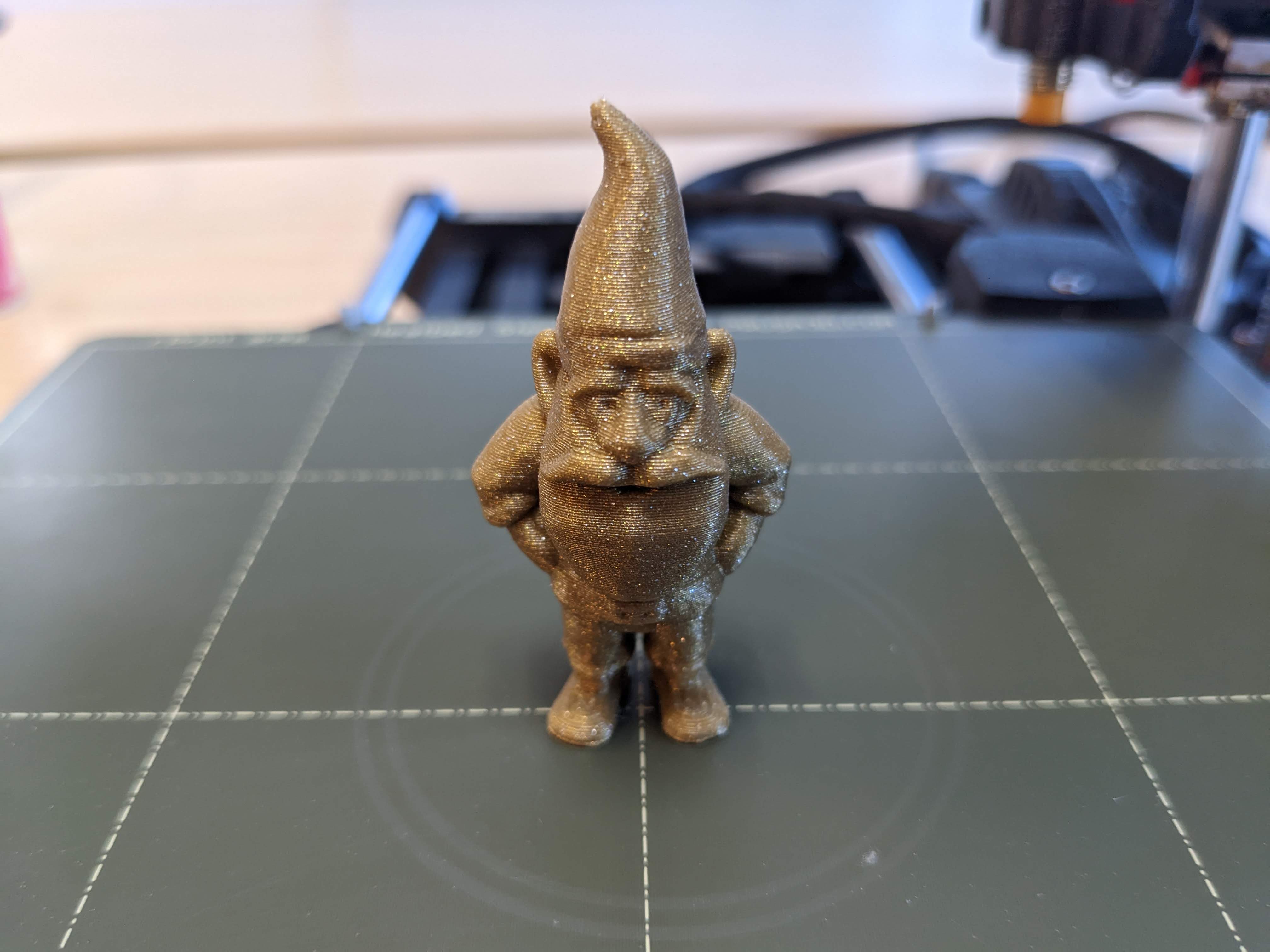 Protopasta Protognome Gnome Mascot updated with hex P logo mark on back