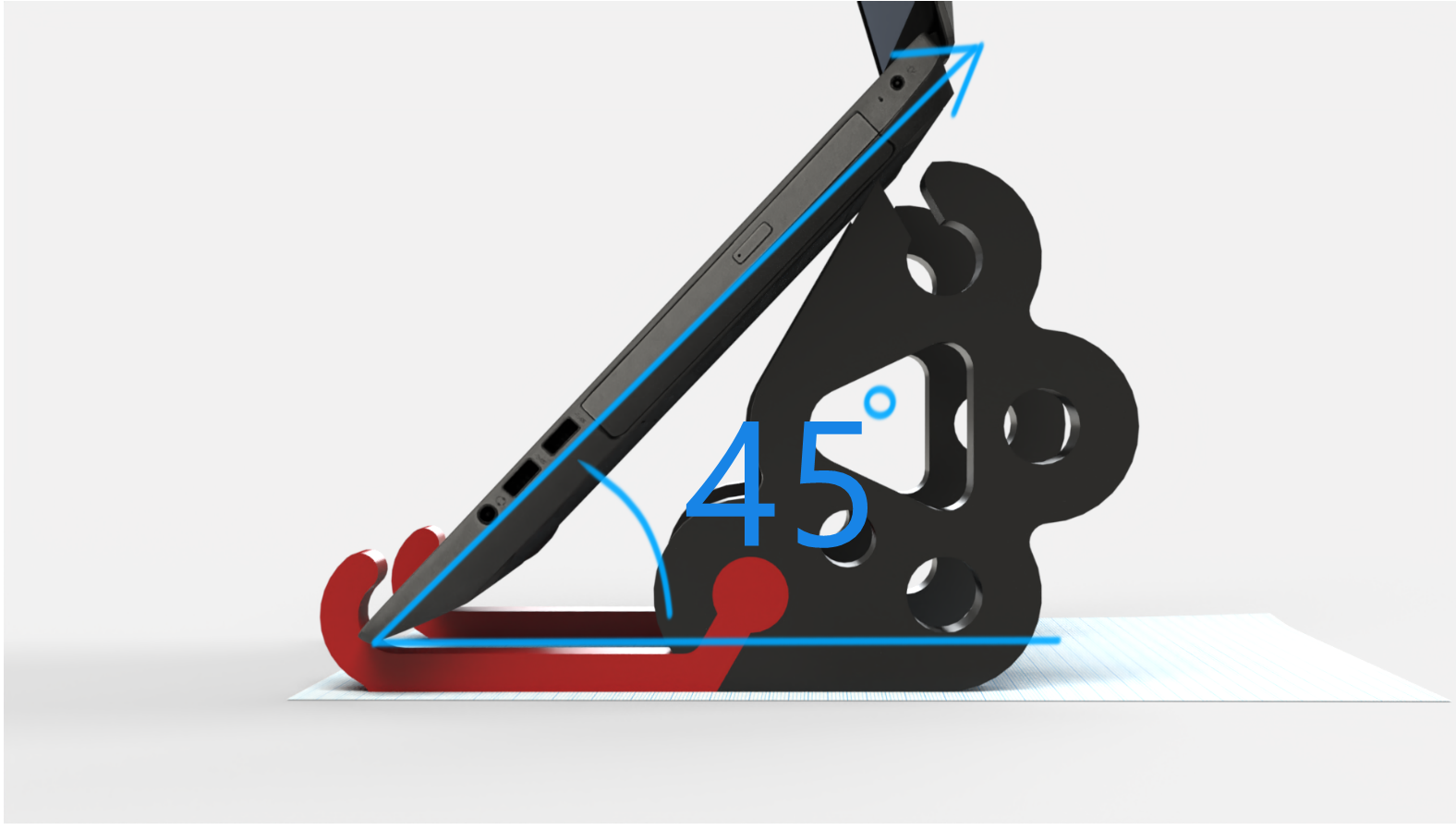 Miniatura 6 do modelo 3D 2 Part adjustable laptop stand