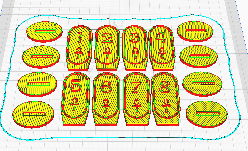 Area Markers for Ankh the board Game by Jason Jennings | Download free STL model | Printables.com