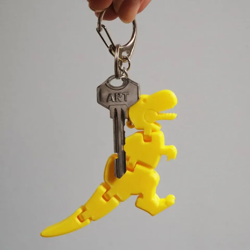 Free STL file Chrome Dino Keychain 🦖・3D print design to download・Cults