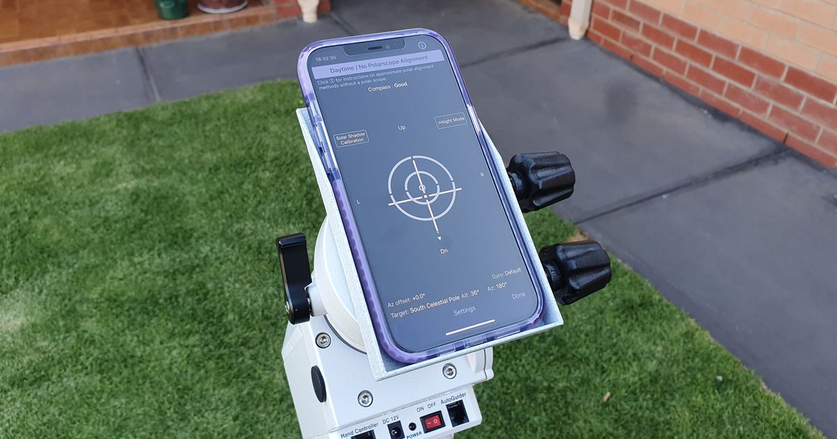 Polar Alignment Tray for Telescope by amnotdaniel Download free STL