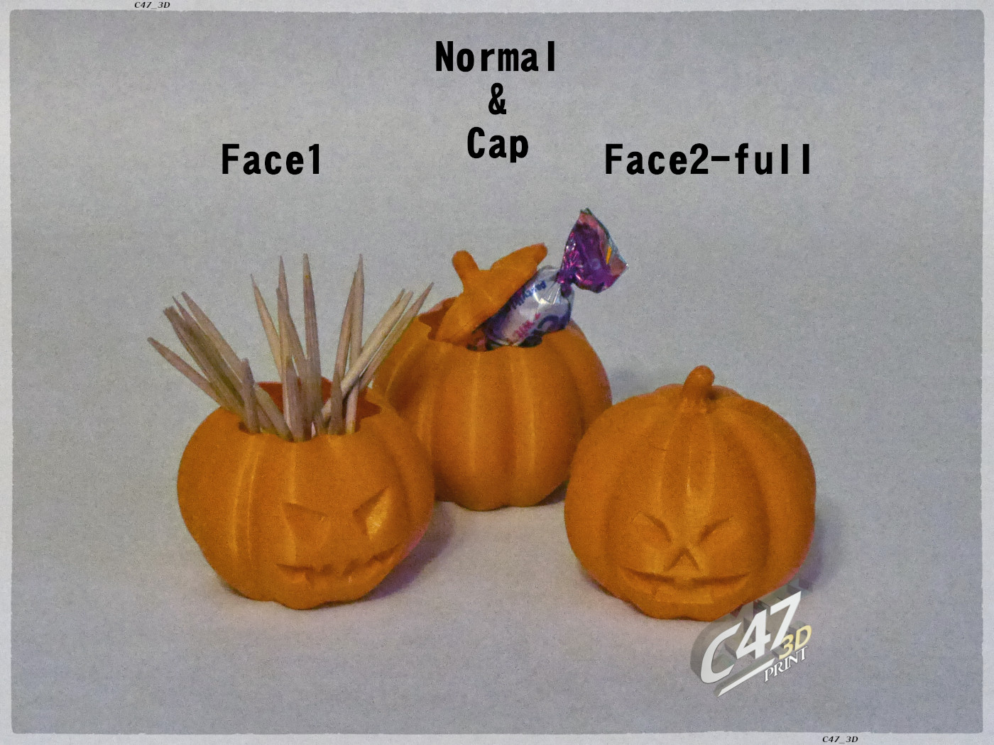 Miniatura 4 do modelo 3D Little Pumpkins Set