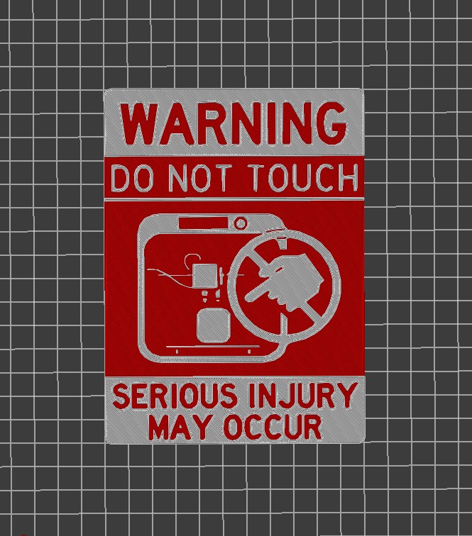 Don't touch my 3d printer - wall sign