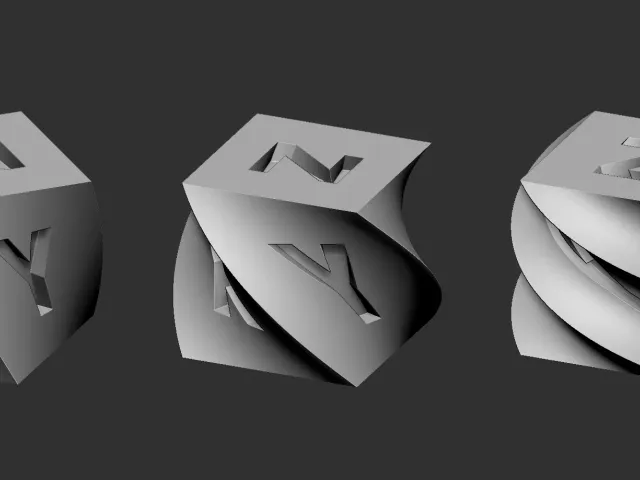 10mm XYZ cube TWIST