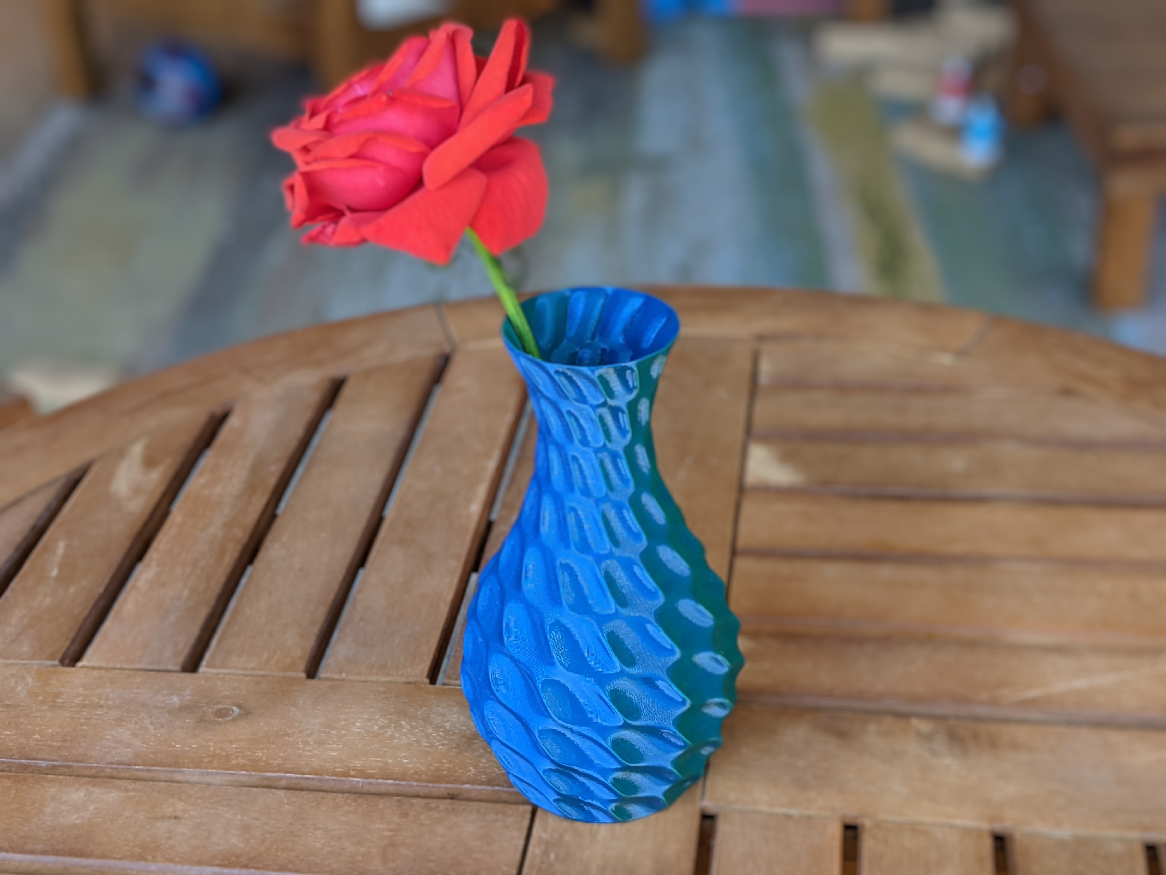 Sinusoidal Ripple Vase Mode Flower Vase