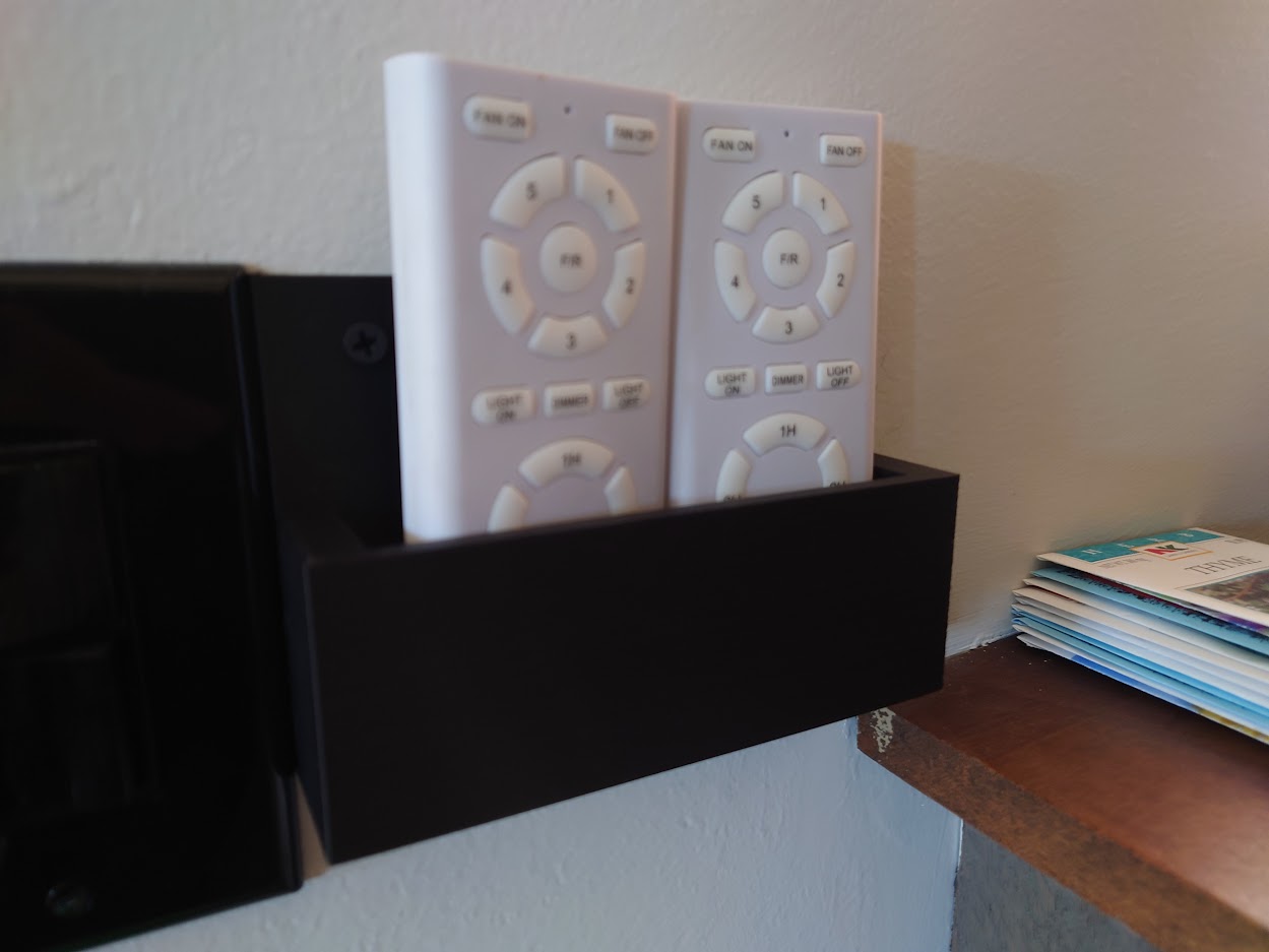 Wall remote holder