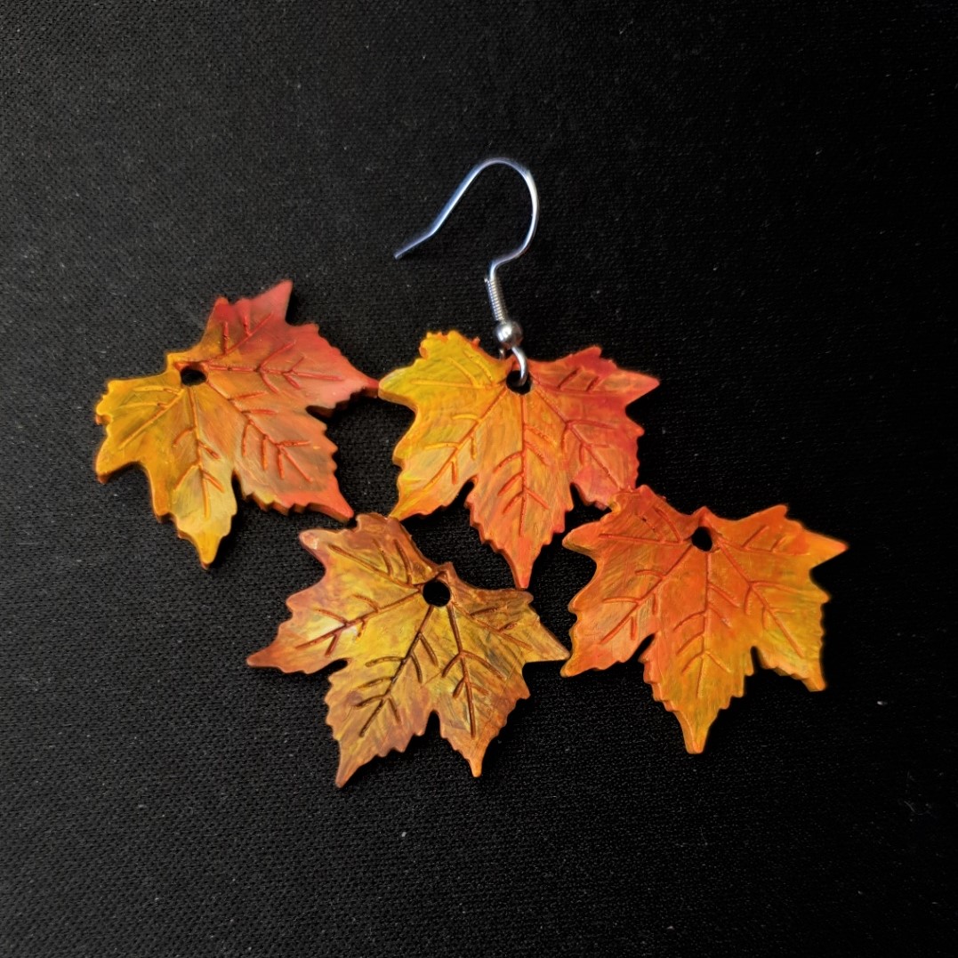 Autumn Leaf Earrings #1