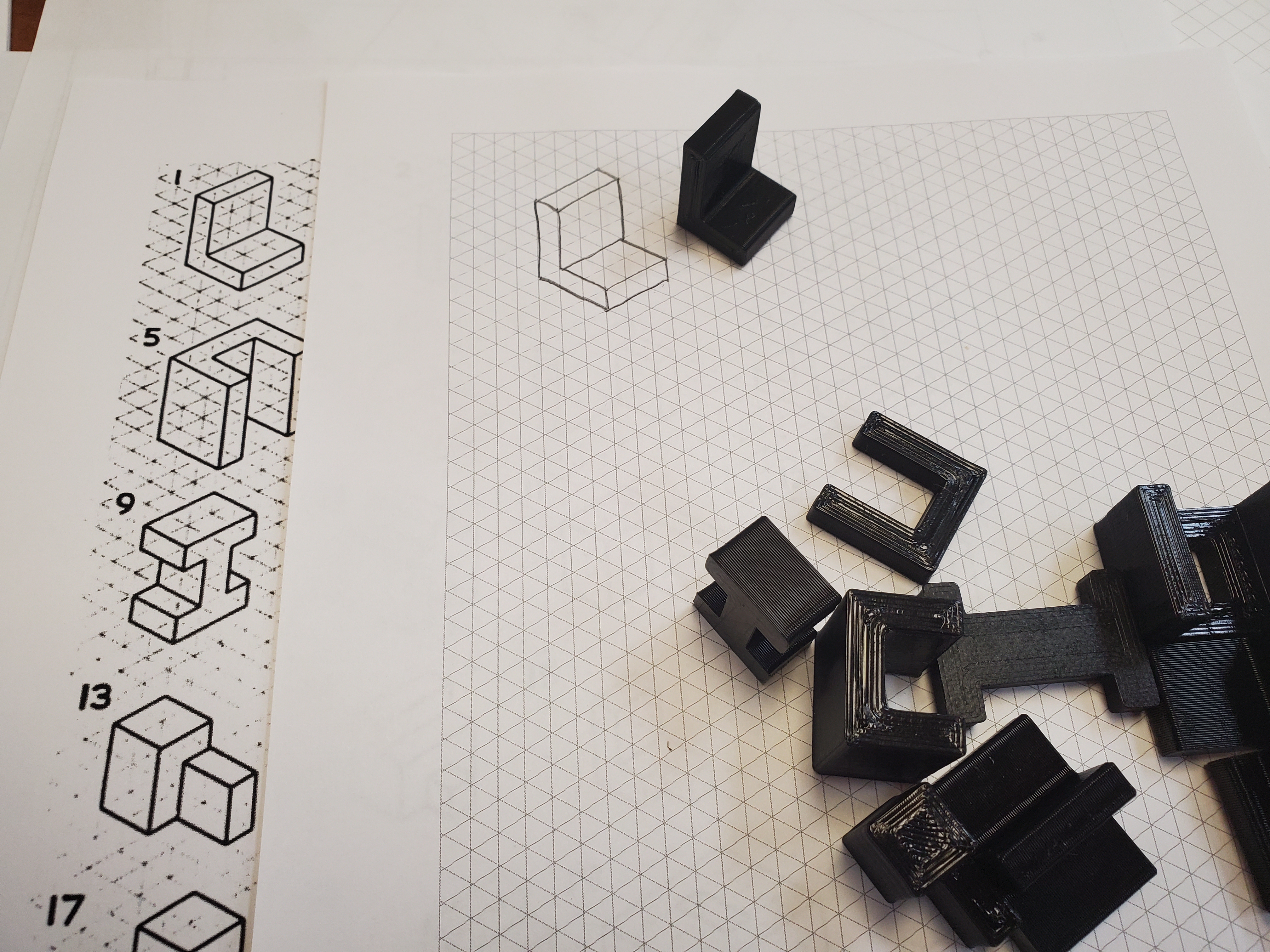 ISOMETRIC DRAWING PRACTICE WITH BLOCKS