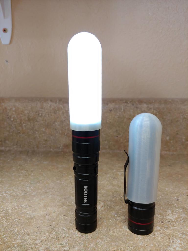 Kootek Flashlight Diffuser by IdleShands Download free STL model
