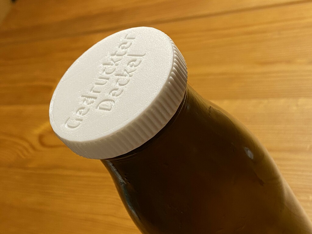 Customizable parametric twist-off cap or lid for bottles & jars