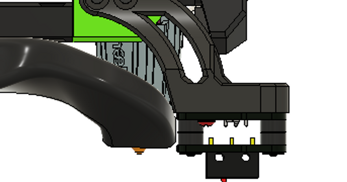 RatRig Vcore 3.1 Euclid Mount & Dock for Eva Volcano Duct by