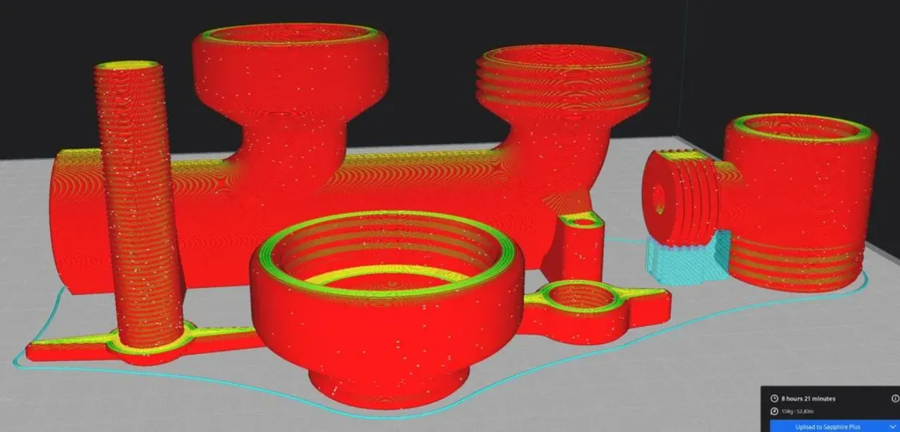 Hydraulic Ram Water Pump - WORKING by hopping3d | Download free STL ...