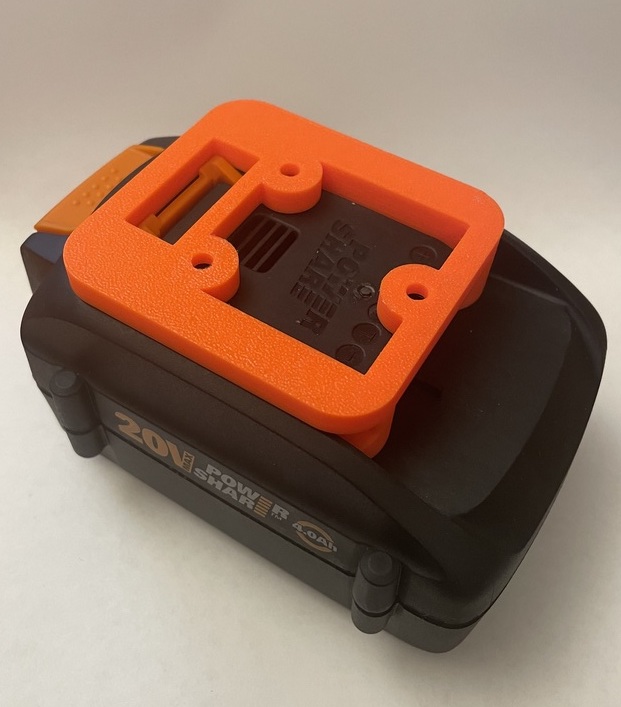 WORX PowerShare 20v battery holder mount by Nem Download free