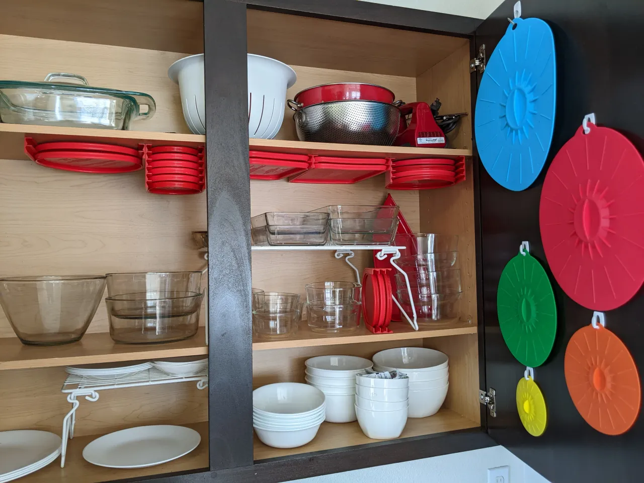 Modular Lid Storage System for Pyrex Storage Containers by