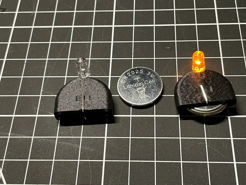 Led deals coin battery