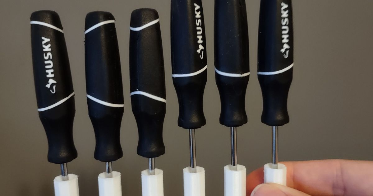 Precision Screwdriver Holder by NoisyElectron Download free STL model