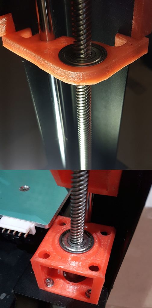 Anycubic i3 mega - Yet another Z axis anti wobble stablizer bearing leadscrew