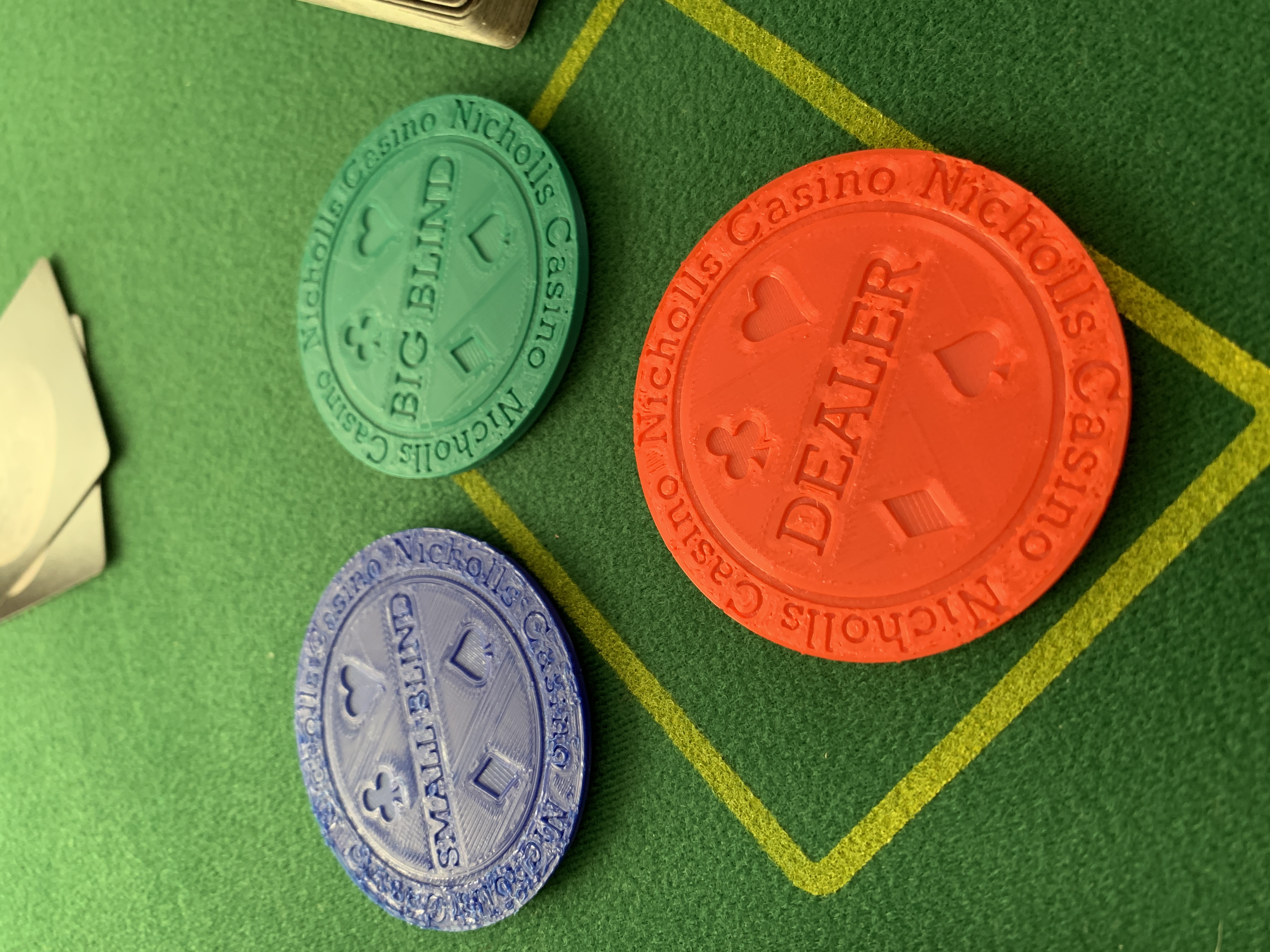 Personalised Poker Marker Tokens