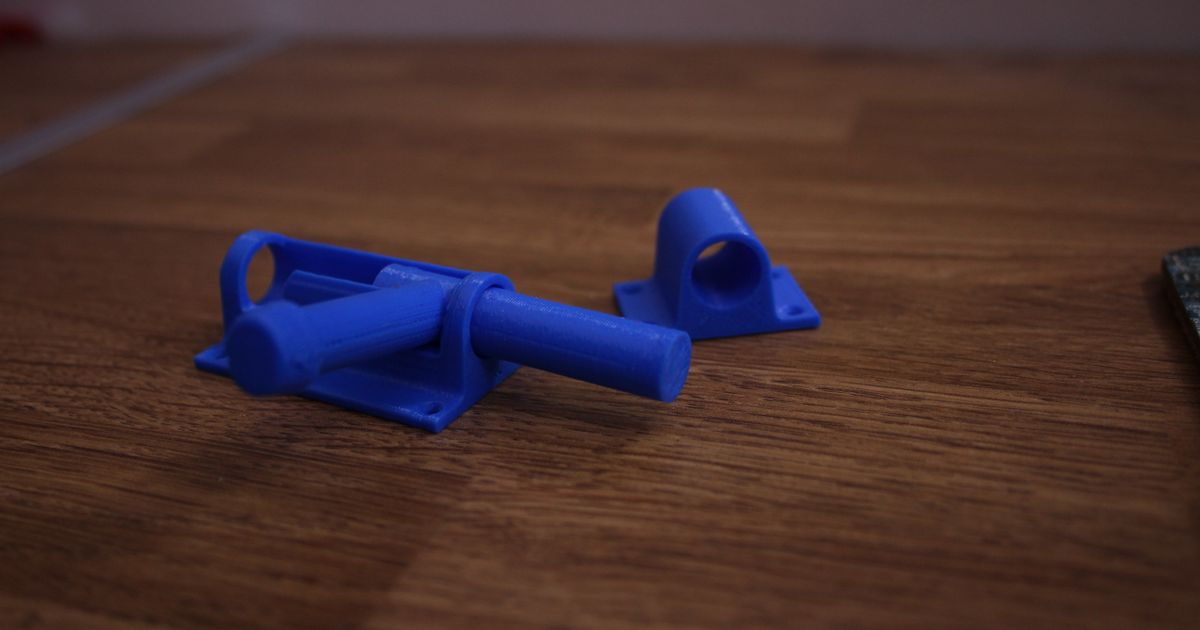 3D Printed Bolt & Latch por Louis Hitchcock Descargar modelo STL