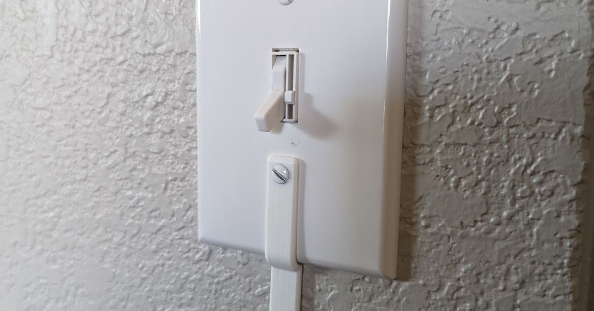 Light switch key hook by DustySpaniel Download free STL model