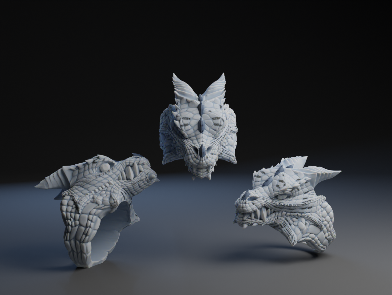 Dragon Ring by Peter Farell | Download free STL model | Printables.com