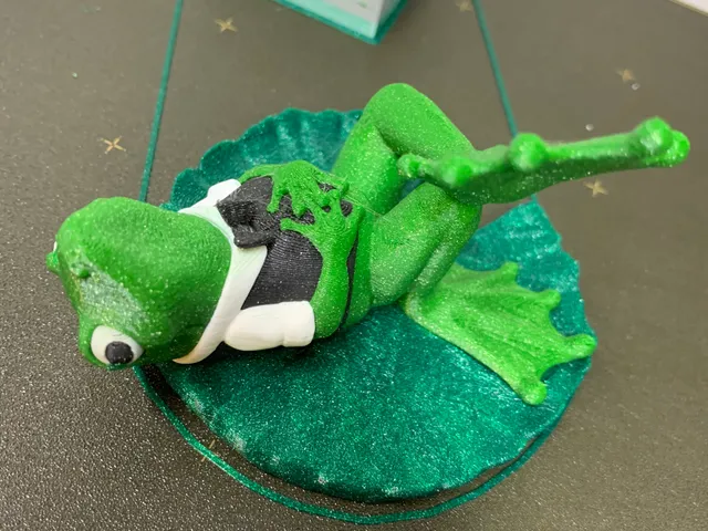 Mr J Pond: Froggy on a Lilypad