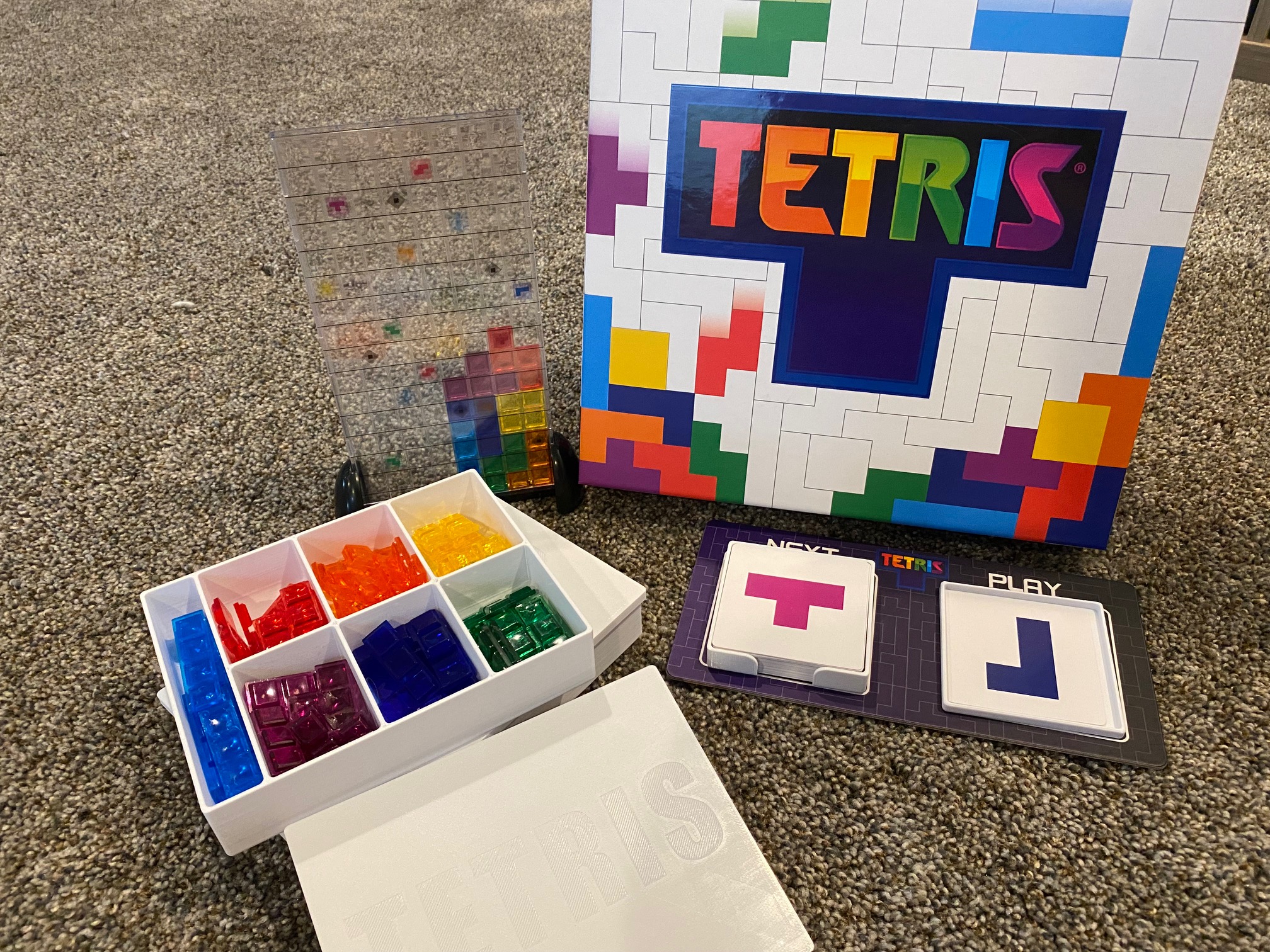 Tetris Game Organizer and Card Tray