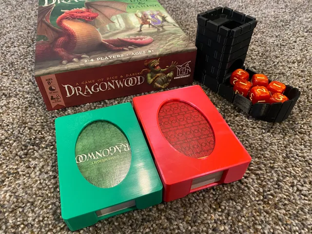 Dragonwood Card Holders and Small Dice Tower