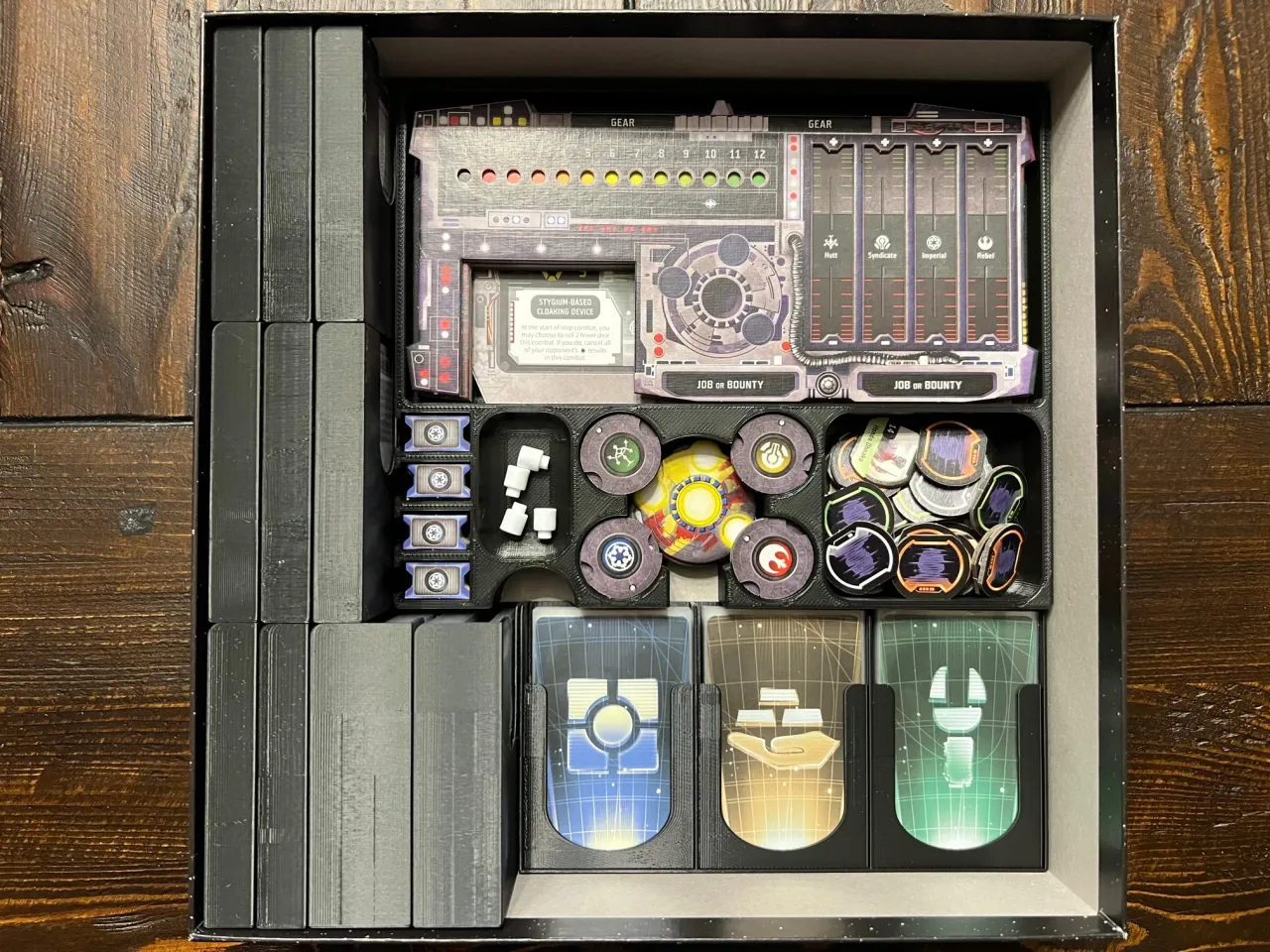 Star Wars Outer Rim Insert / Organizer - Fits Unfinished Business Expansion  by js500, Download free STL model