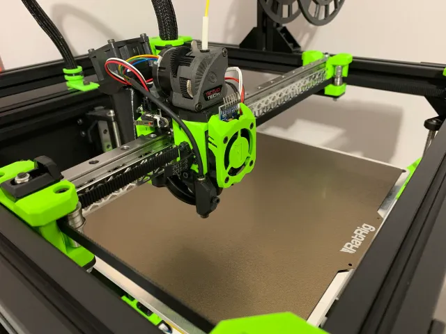 RatRig V-Core 3.1 aluminum gantry bolt retainer and modified endstop