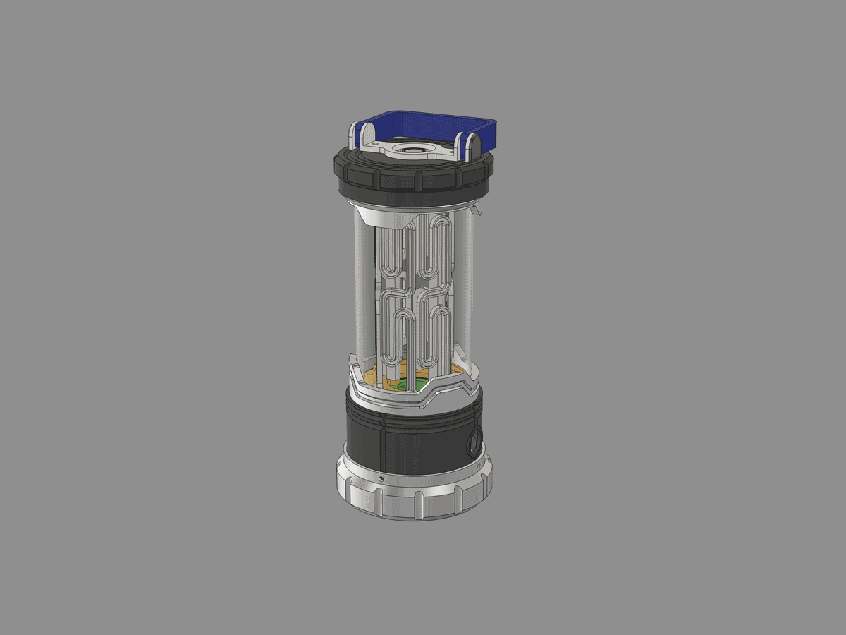 Miniatura 9 do modelo 3D SciFi LED Lantern