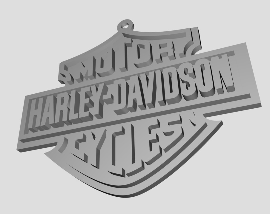 Miniatura 2 do modelo 3D Harley Davidson Plaque 2