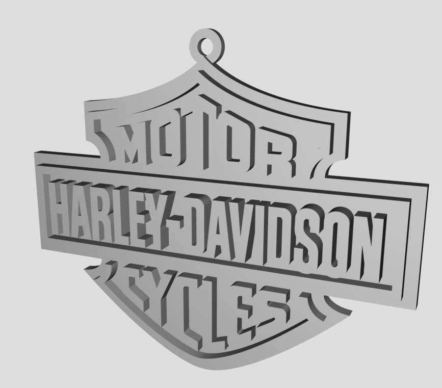 Miniatura 5 do modelo 3D Harley Davidson Plaque 2