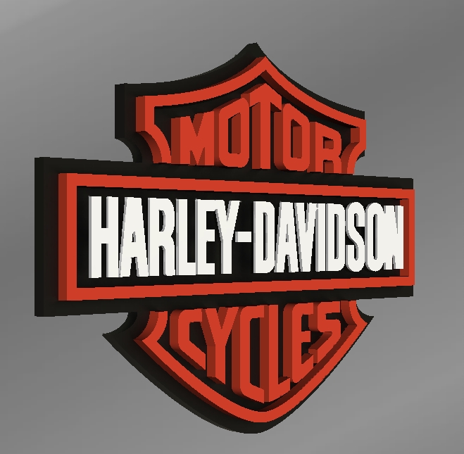 Miniatura 7 do modelo 3D Harley Davidson Plaque 2