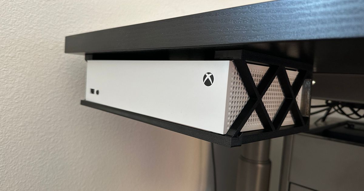 Xbox Series S UnderDesk Mount by Geoff Akens Download free STL model