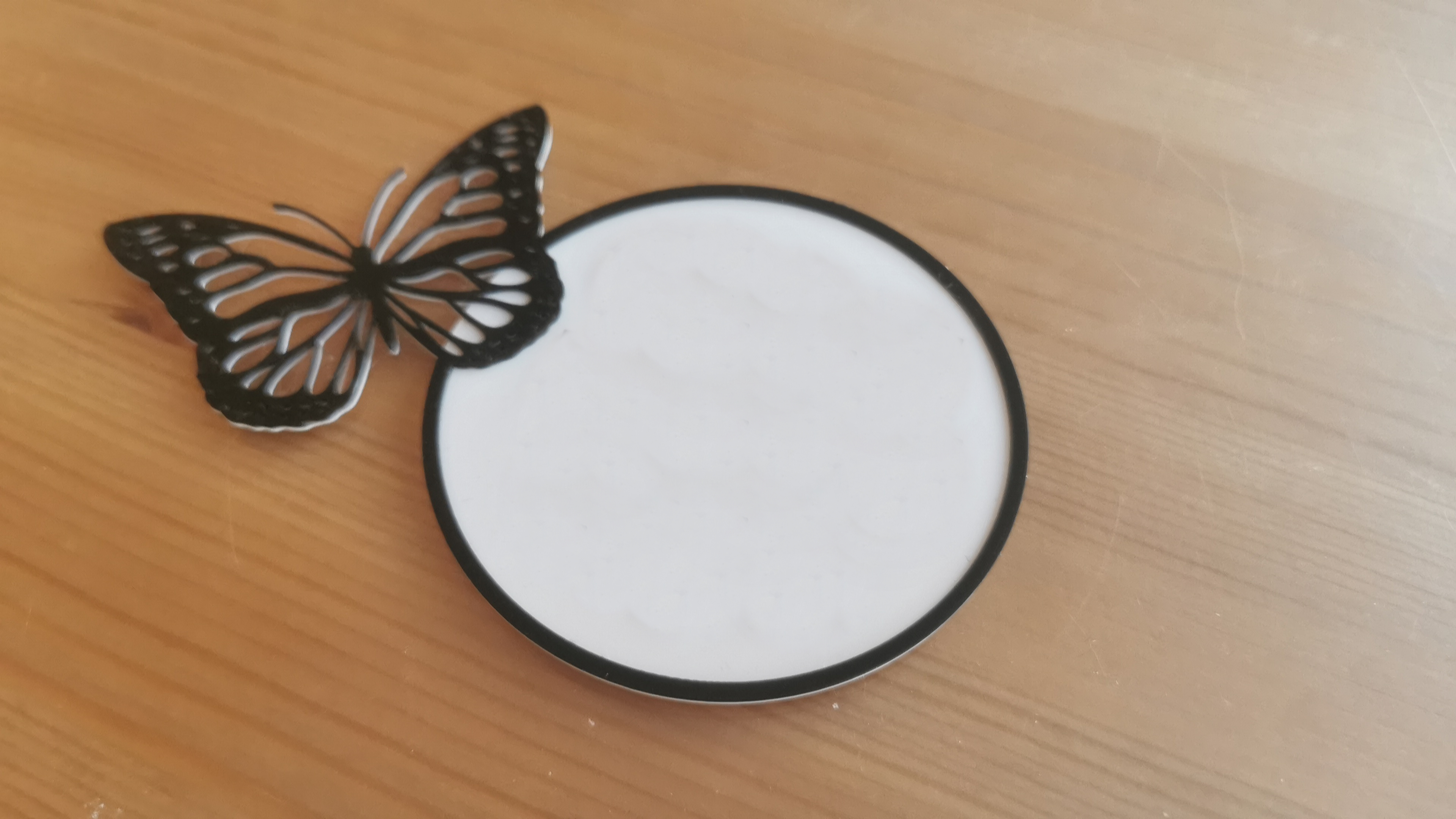 Butterfly name tag Schmetterling Schild Namensschild
