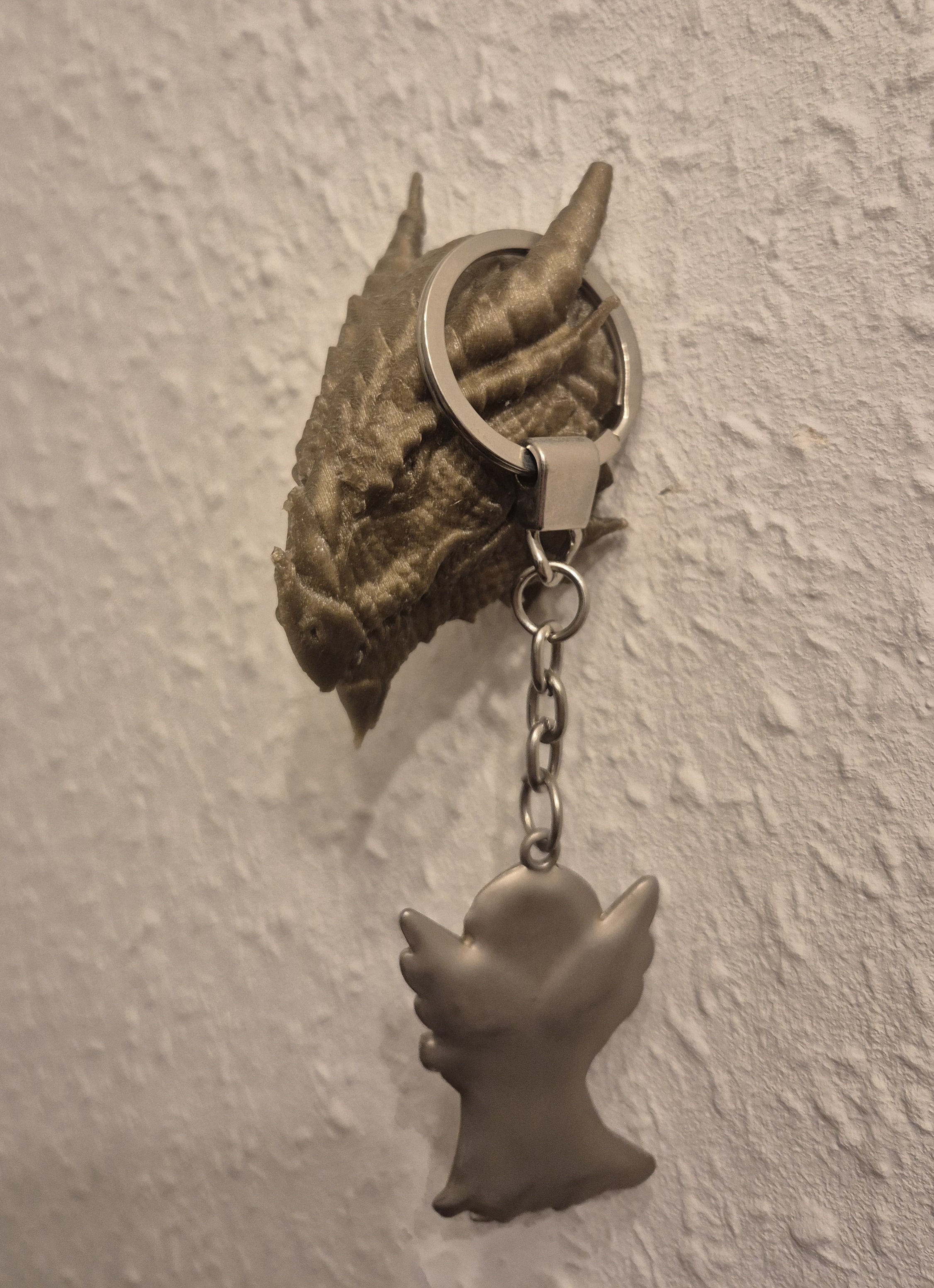 Dragon head wallhook & key hanger (hidden mount)