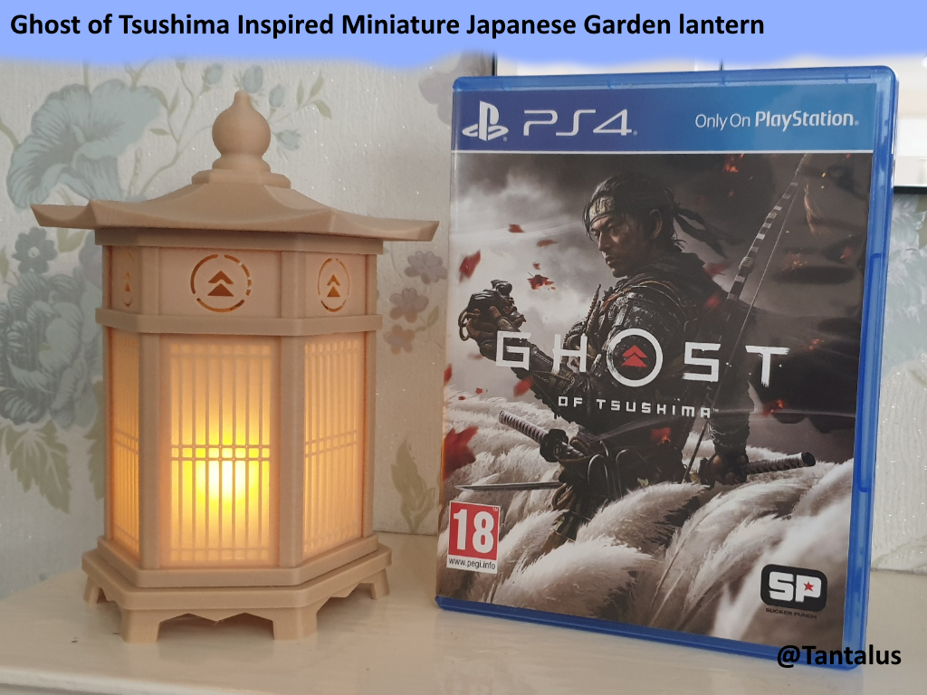 Ghost of Tsushima Inspired Miniature Japanese Garden lantern