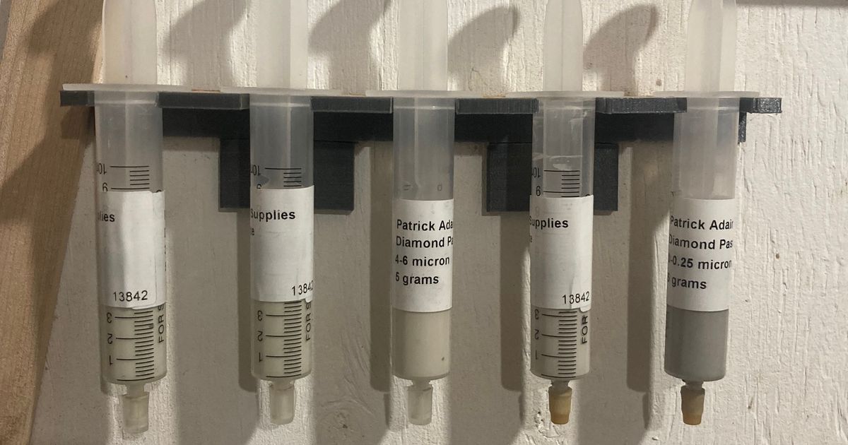 Syringe Holder by firestorm Download free STL model