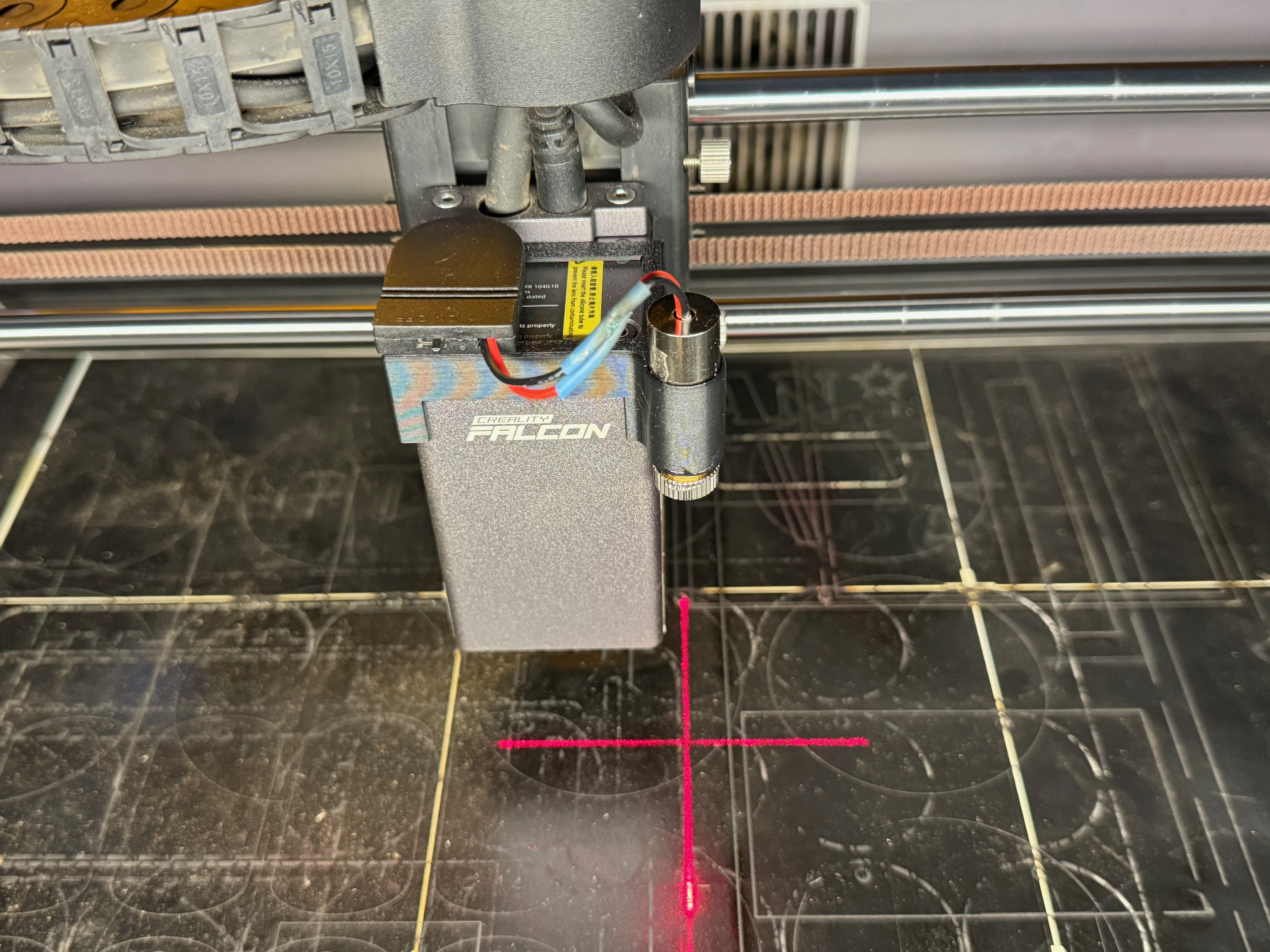 Laser pointer holder for Creality Falcon A1