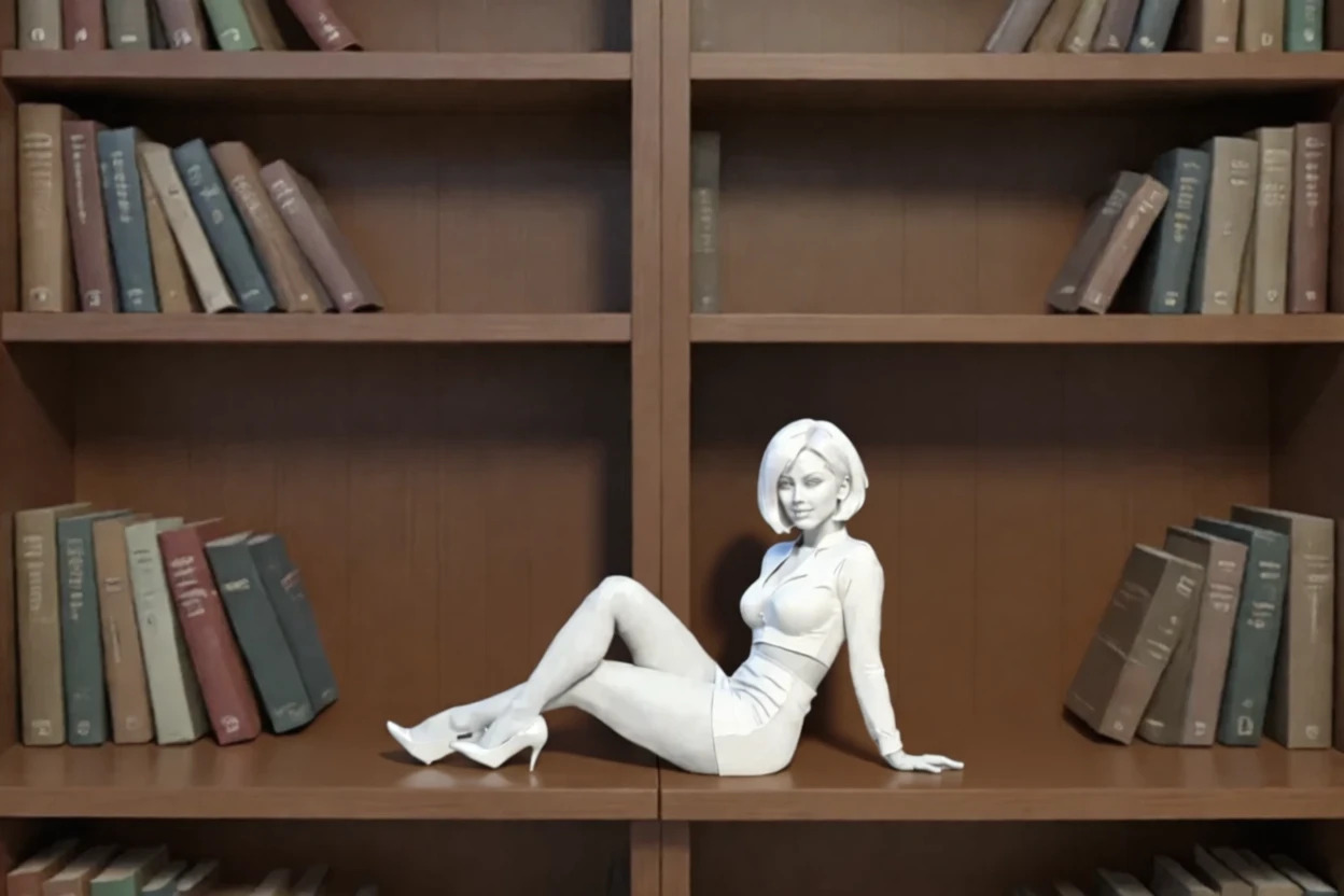 Sitting lady