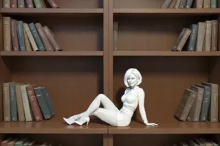 Sitting lady