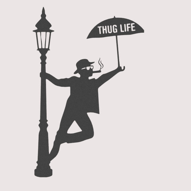 Thug Life Shadow Wall Art