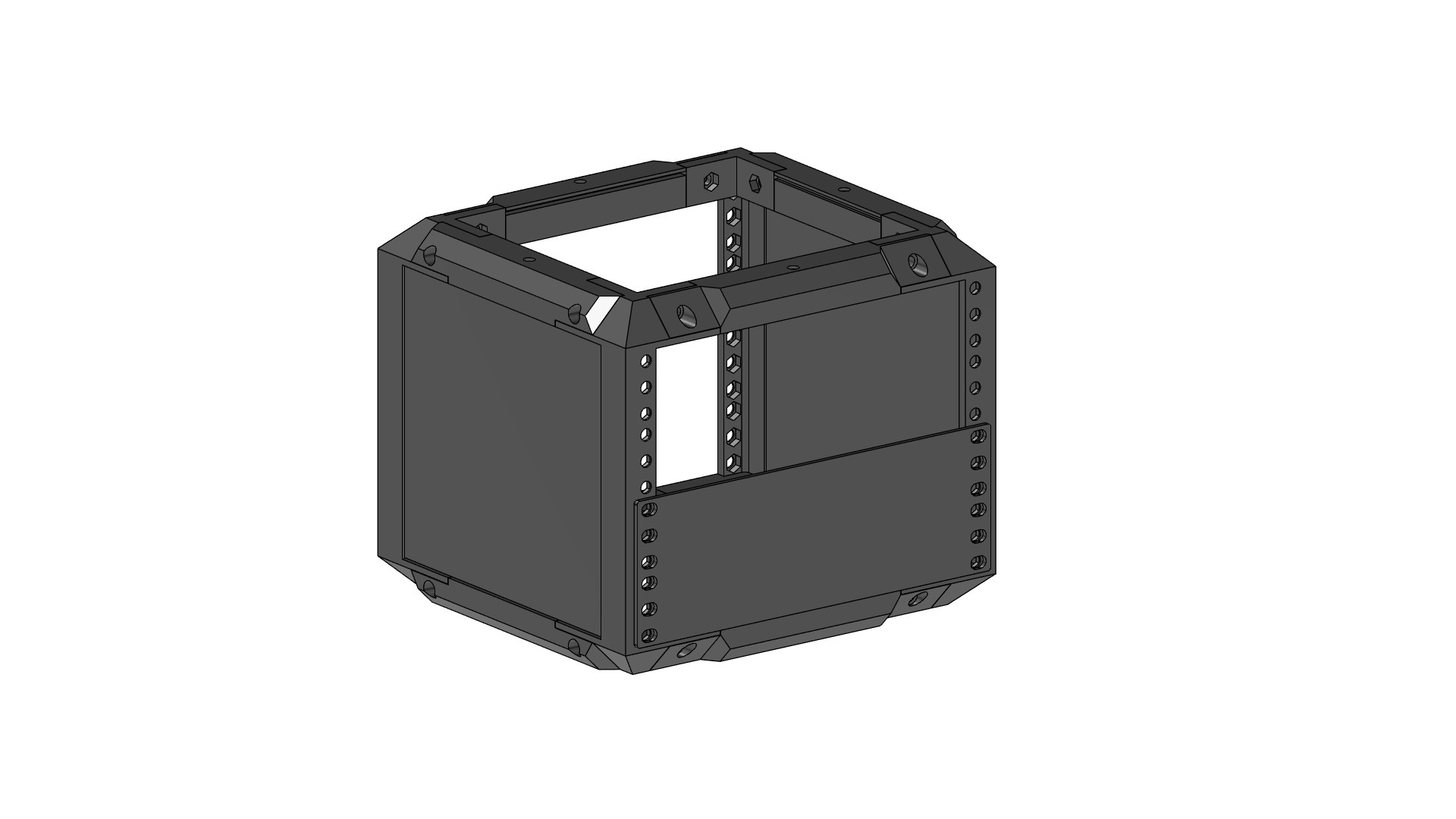 Miniatura 6 do modelo 3D 10 Modular Inch Server Rack